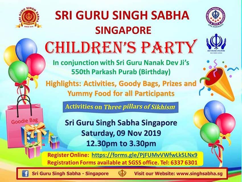2019 Nov Guru Nanak 550 kids party